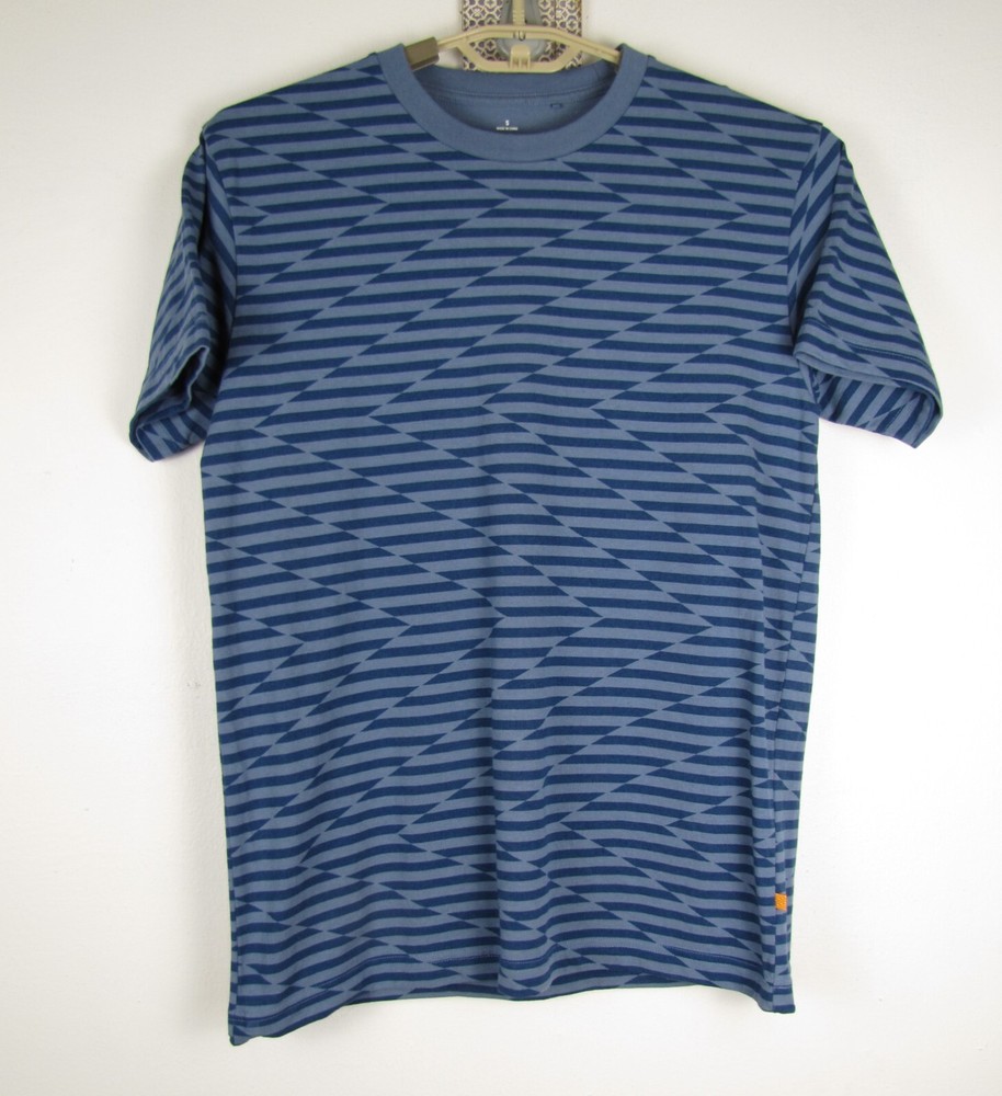 SPRZ NY X b.mcgee Size Small Blue Op Art Graphic Cotton MoMA Special Edition Tee