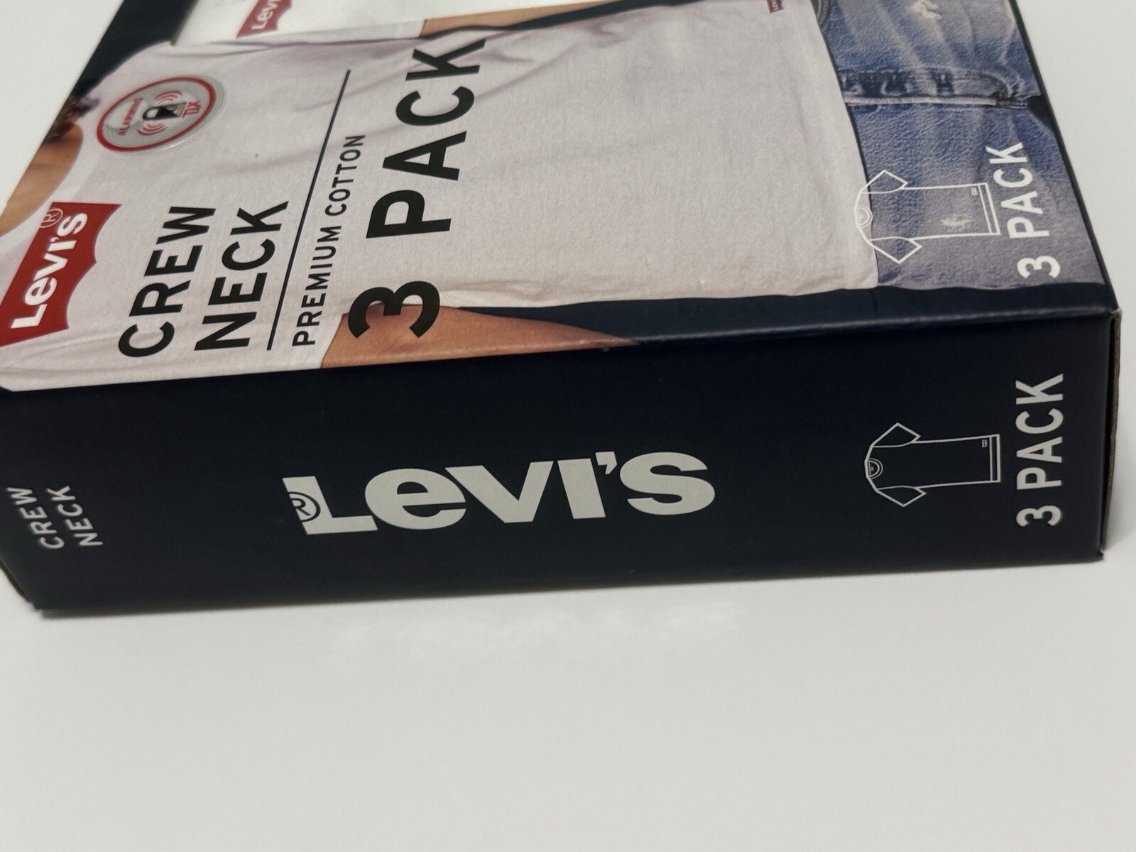 Levis T Shirt Crew Neck 3 Pack Mens L Tag-Free Premium Soft Cotton (MiscB1) gallery