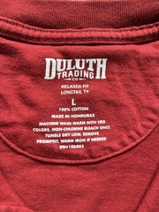 Duluth Trading Co Relaxed Fit Longtail Tall Mens L Short Sleeve Pocket Henley