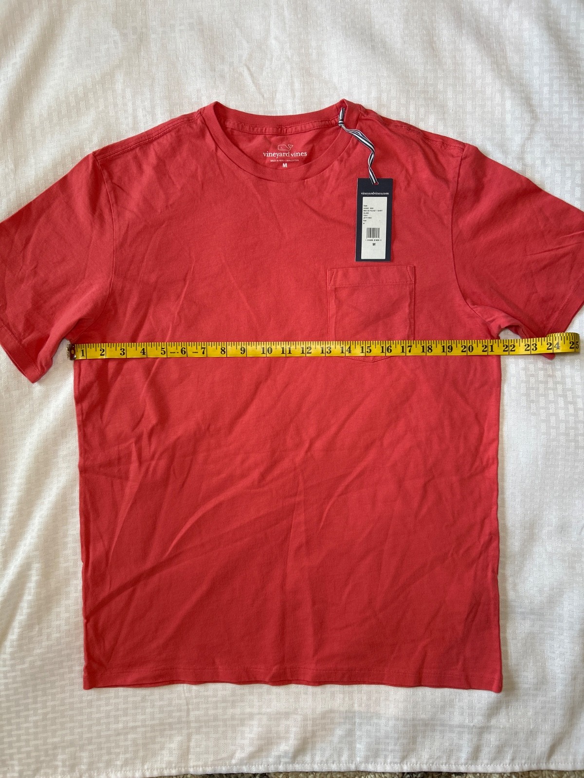 Vineyard Vines Men’s Jetty Red T-Shirt w/Pocket Sz Med New w/tag Free Shipping! gallery