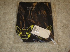 Pokemon Center Pikachu & Yamper Electric Pals Black Relaxed T-Shirt Adult Medium