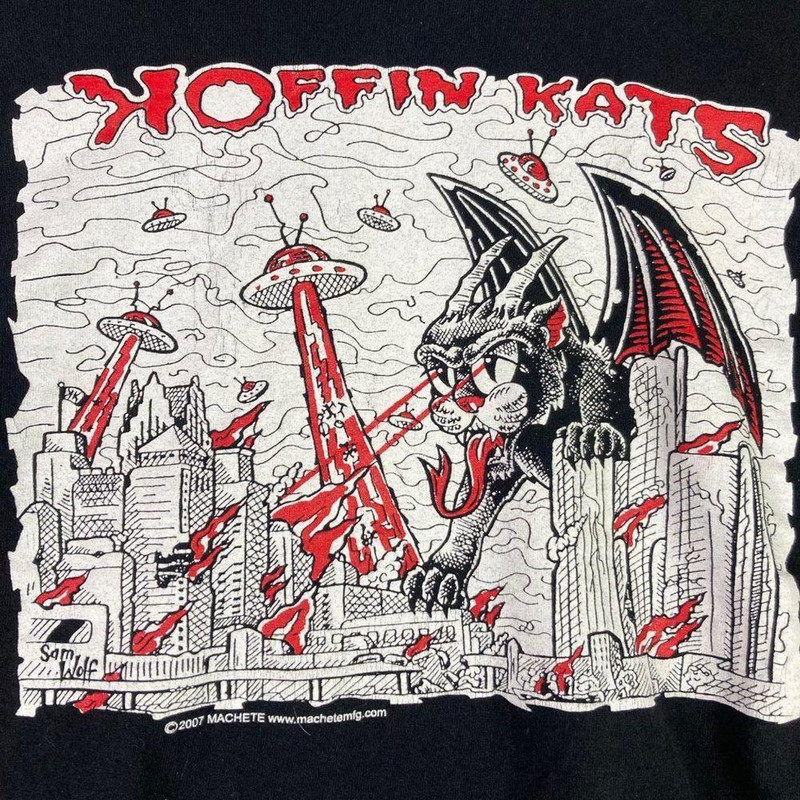 Koffin Kats Band Classic T-shirt Black Cotton Unisex All Sizes BO1081