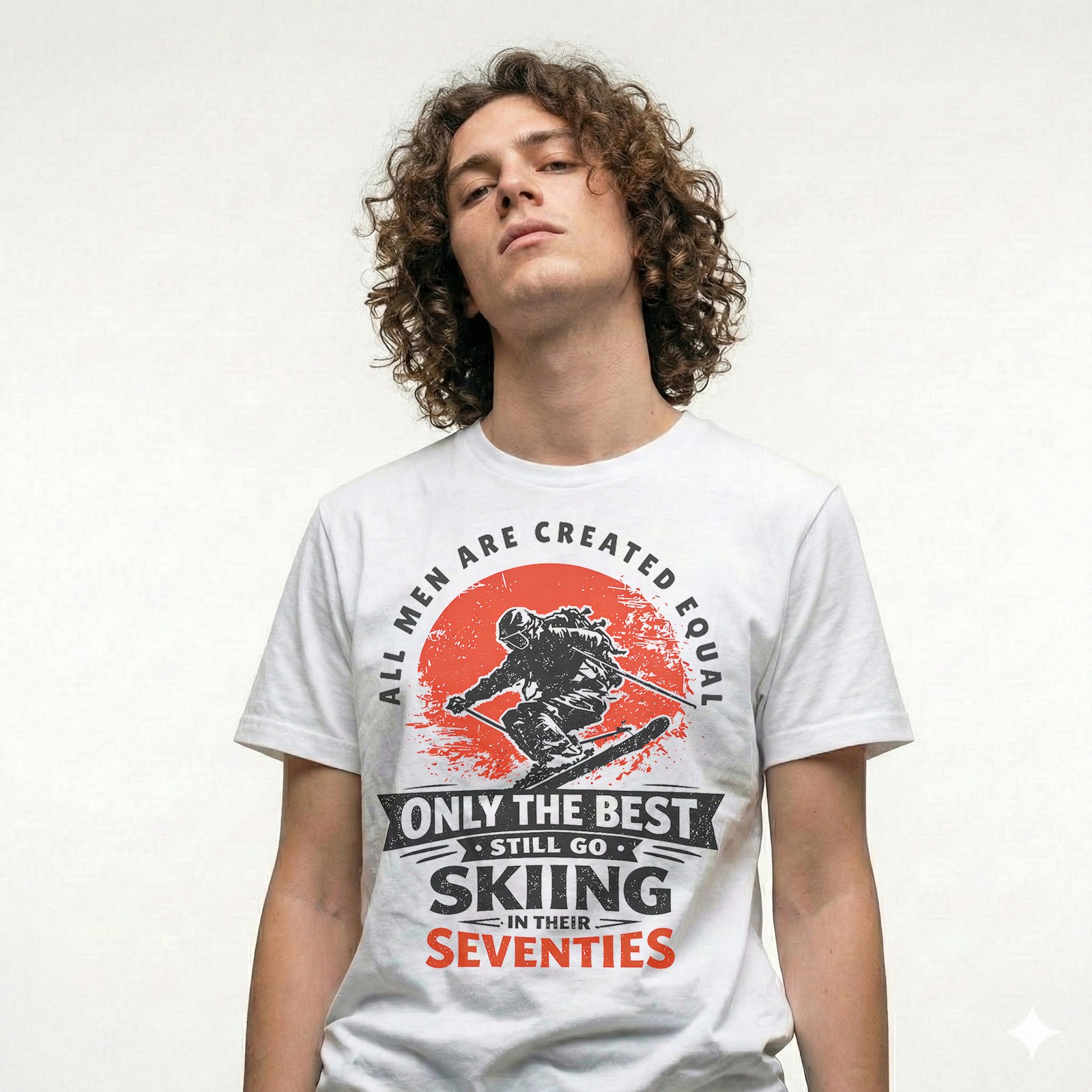 Skiing In Their Seventies T-Shirtth Birthday Gift For Dad Grandpa Skier gallery