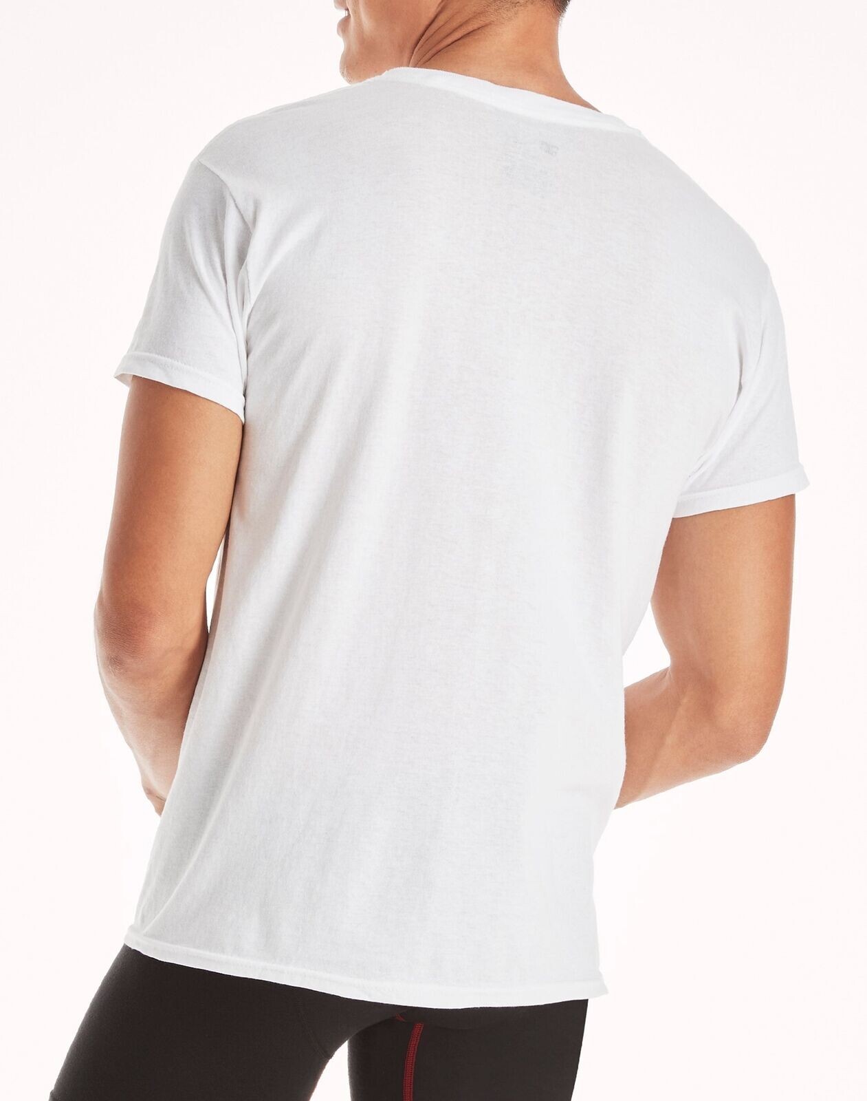 Hanes 10-Pack Men Tee T-Shirt ComfortSoft White Crewneck Undershirt Short Sleeve gallery