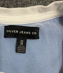 Silver Jeans Co T-Shirt Tee Adult M Medium Striped Casual Leisure Mens *