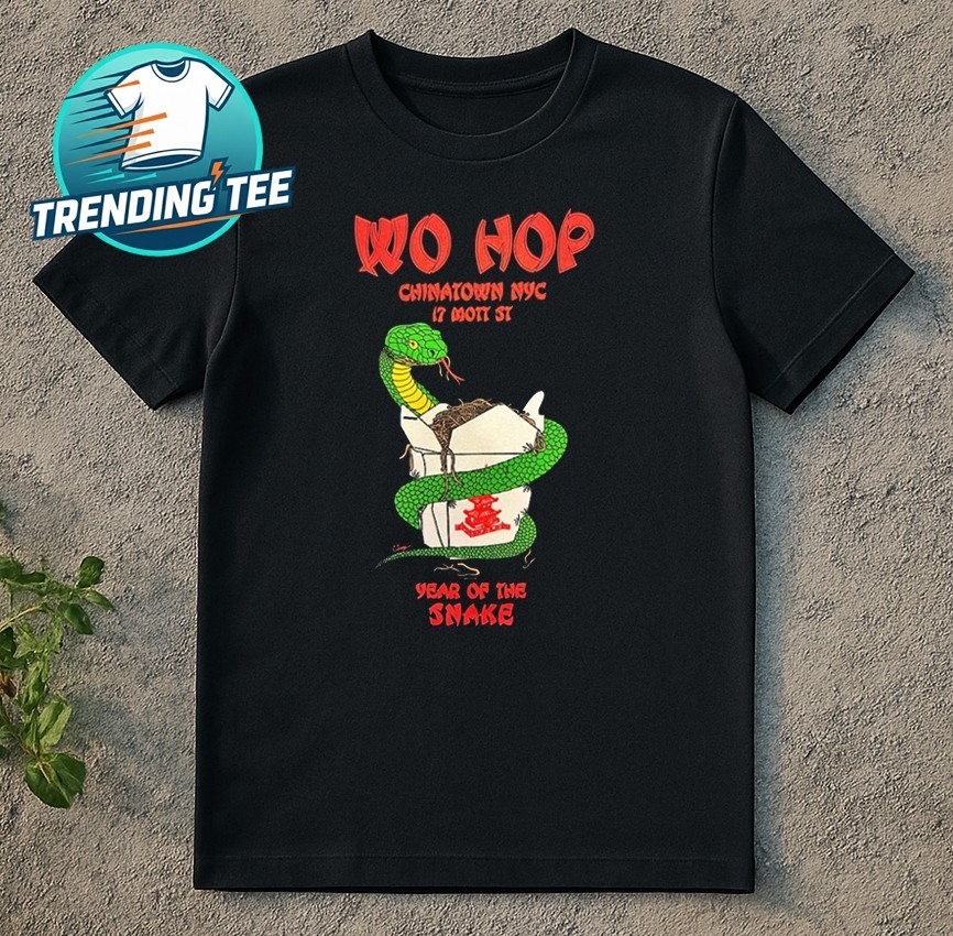 Wo Hop Chinatown NYC Year of the Snake 2025 T-Shirt E4A119