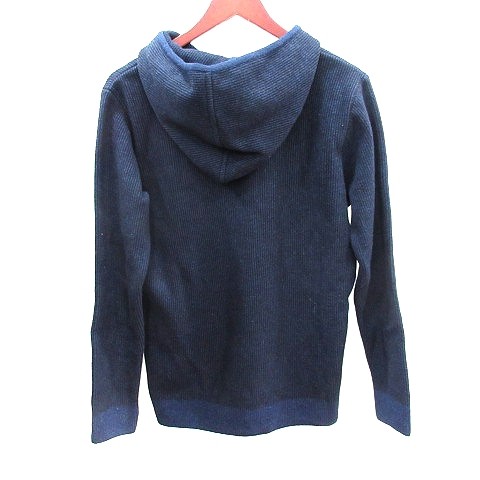 Men's Wool-Nylon Parka Knit Pullover M Navy/Black Excellent Condition gallery