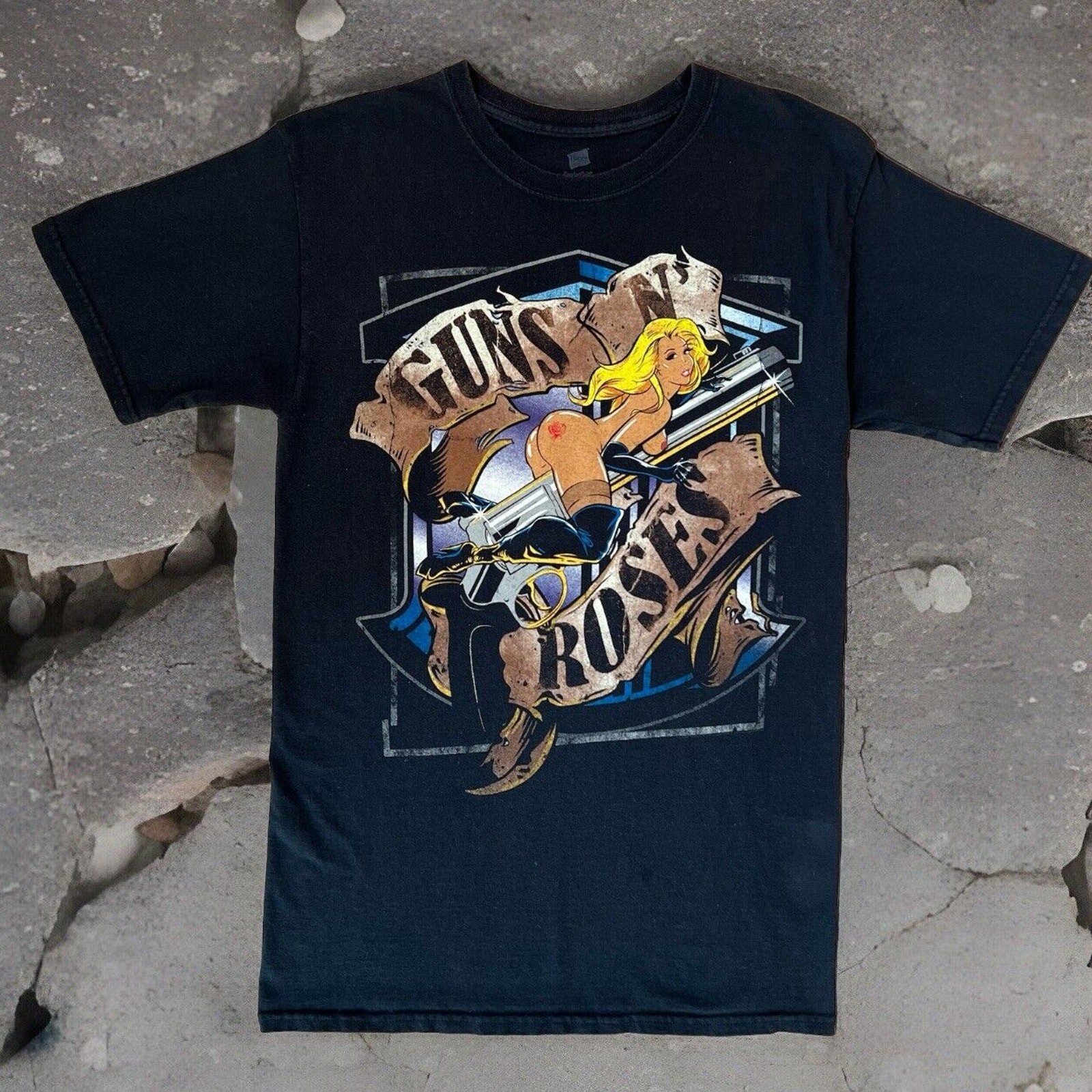 Guns N Roses Tour Shirt Small Black North America Music Art Metal Punk Skater