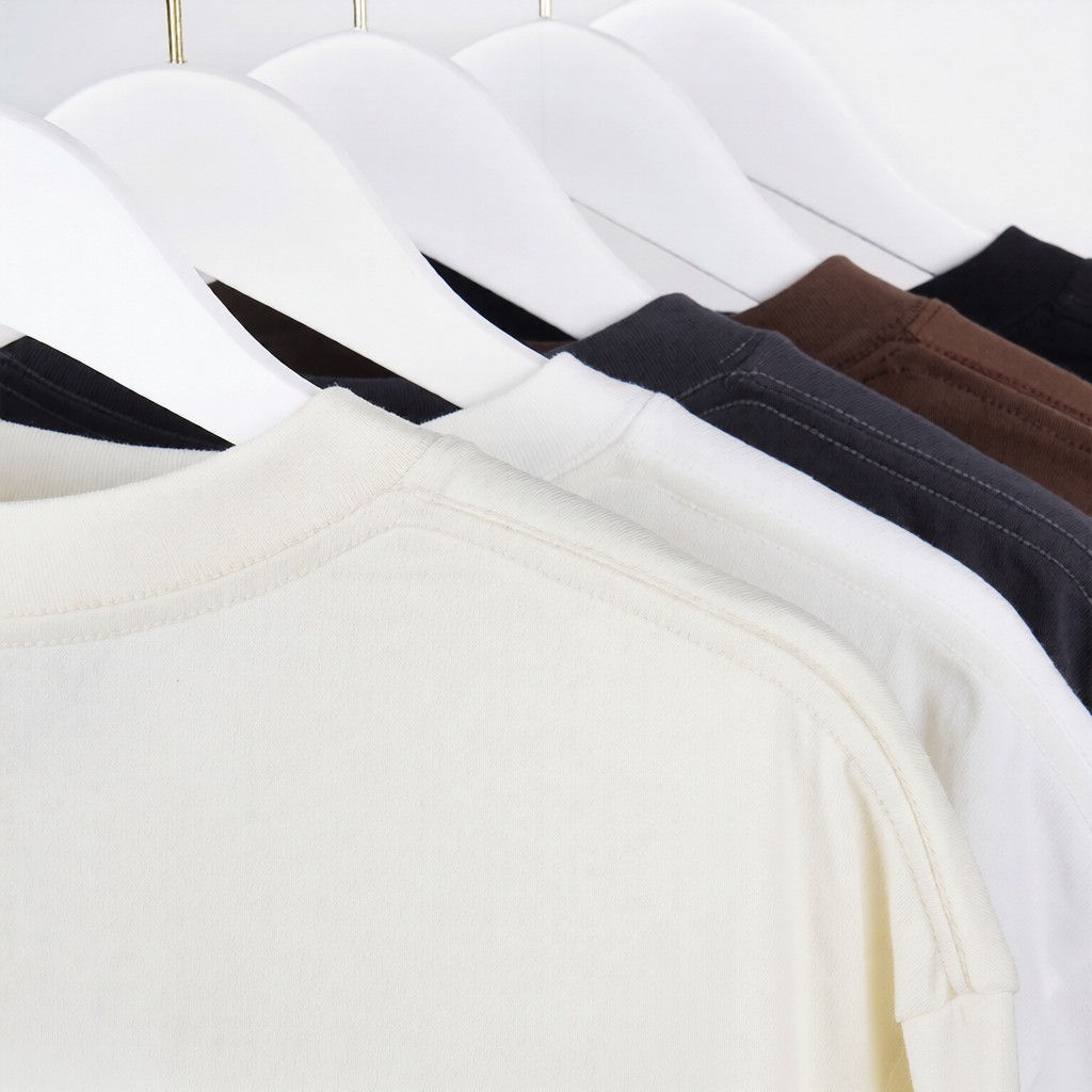 Oversized Heavyweight Multicolor T-Shirt Korean Streetwear Boxy Unisex Summer T gallery