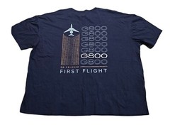 Gulfstream G800 First Flight 6-28-22 Aviation Aircraft Avionics Mach T-Shirt 4XL