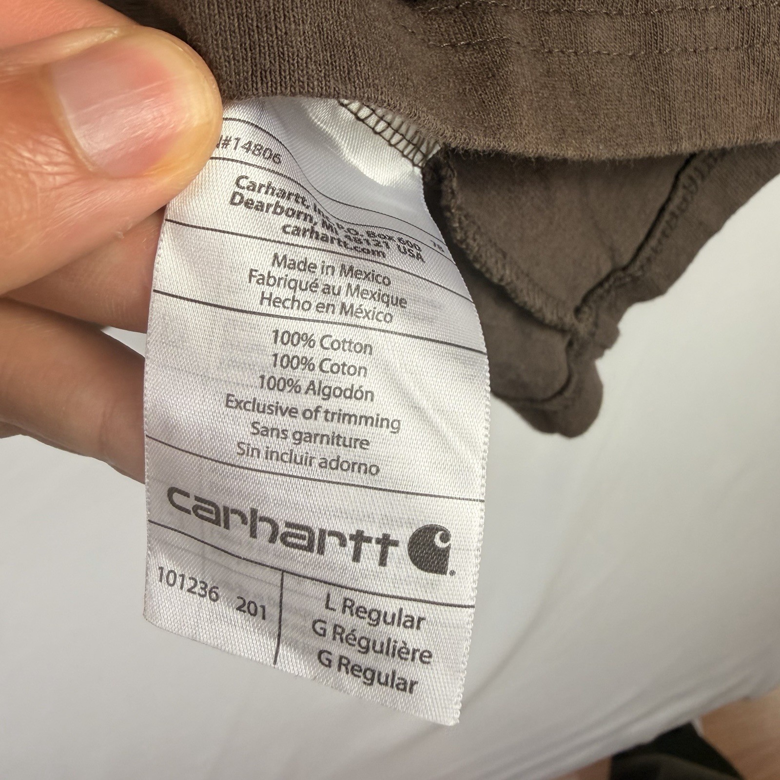 Carhartt Realtree Shirt Men’s L Brown Original Fit 100% Cotton Long Sleeve gallery