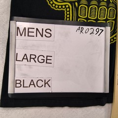 Obey Casual Crew Neck Short Sleeve Graphic Shirt Mens SizeL Black Yellow