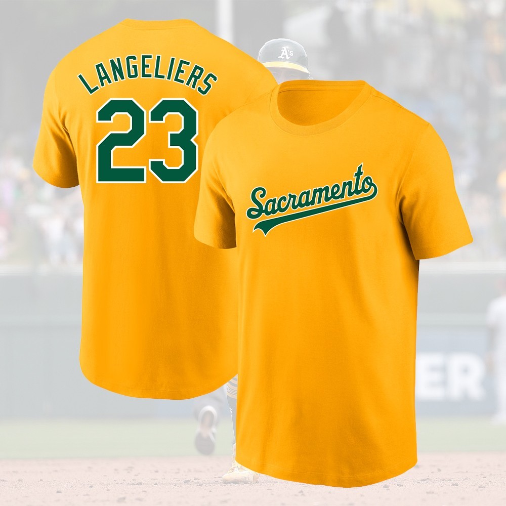 HOT! Shea Langeliers #23 A.thle.tics Team 2026 Name and Number Gift For Fan gallery