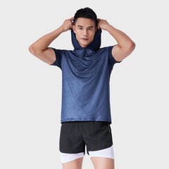 Men’s High Stretch Breathable Clothes Moisture Wicking Running Fitness T-Shirt