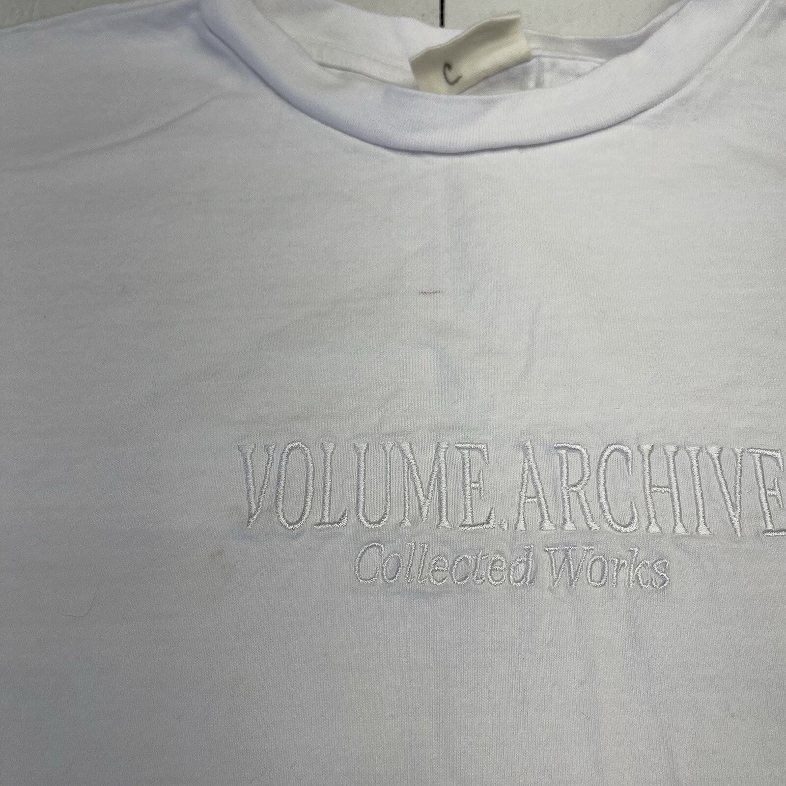 Cotton On White Heavy Weight Volume Archive T Shirt Mens Size Medium gallery
