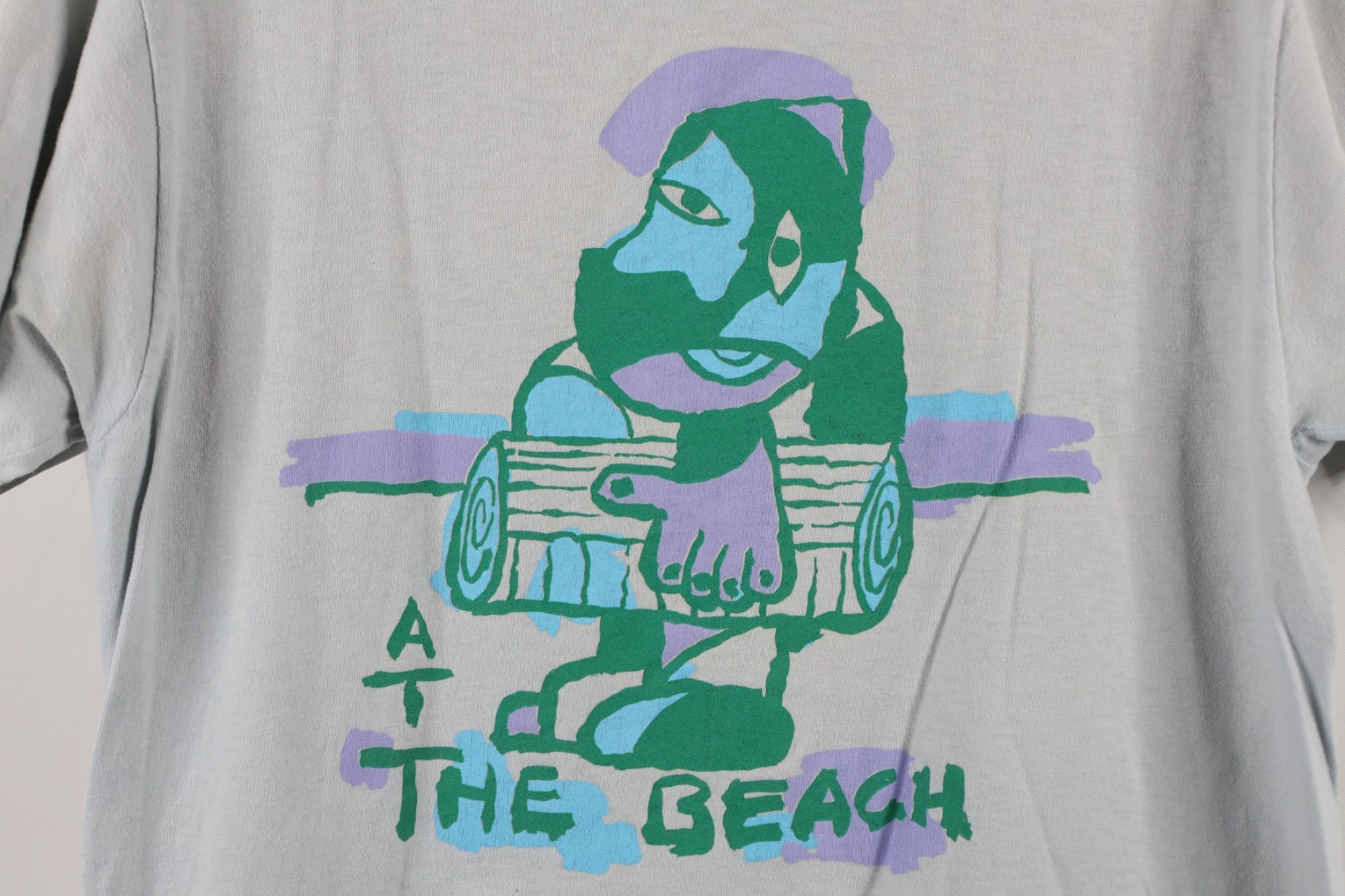 Vintage 80s 90s Streetwear Mens Small At the Beach Platypus Art T-Shirt USA gallery