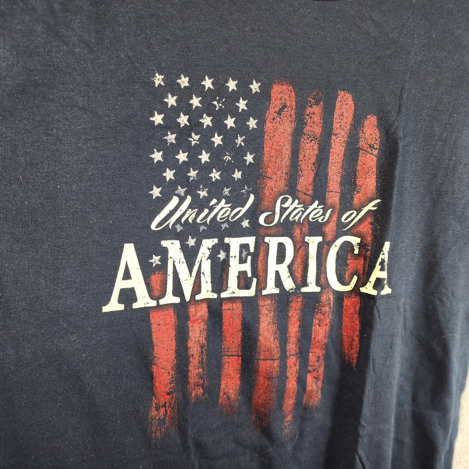 Alstyle Shirt Mens XL Blue United States Of America Flag Graphic Tee Patriotic gallery