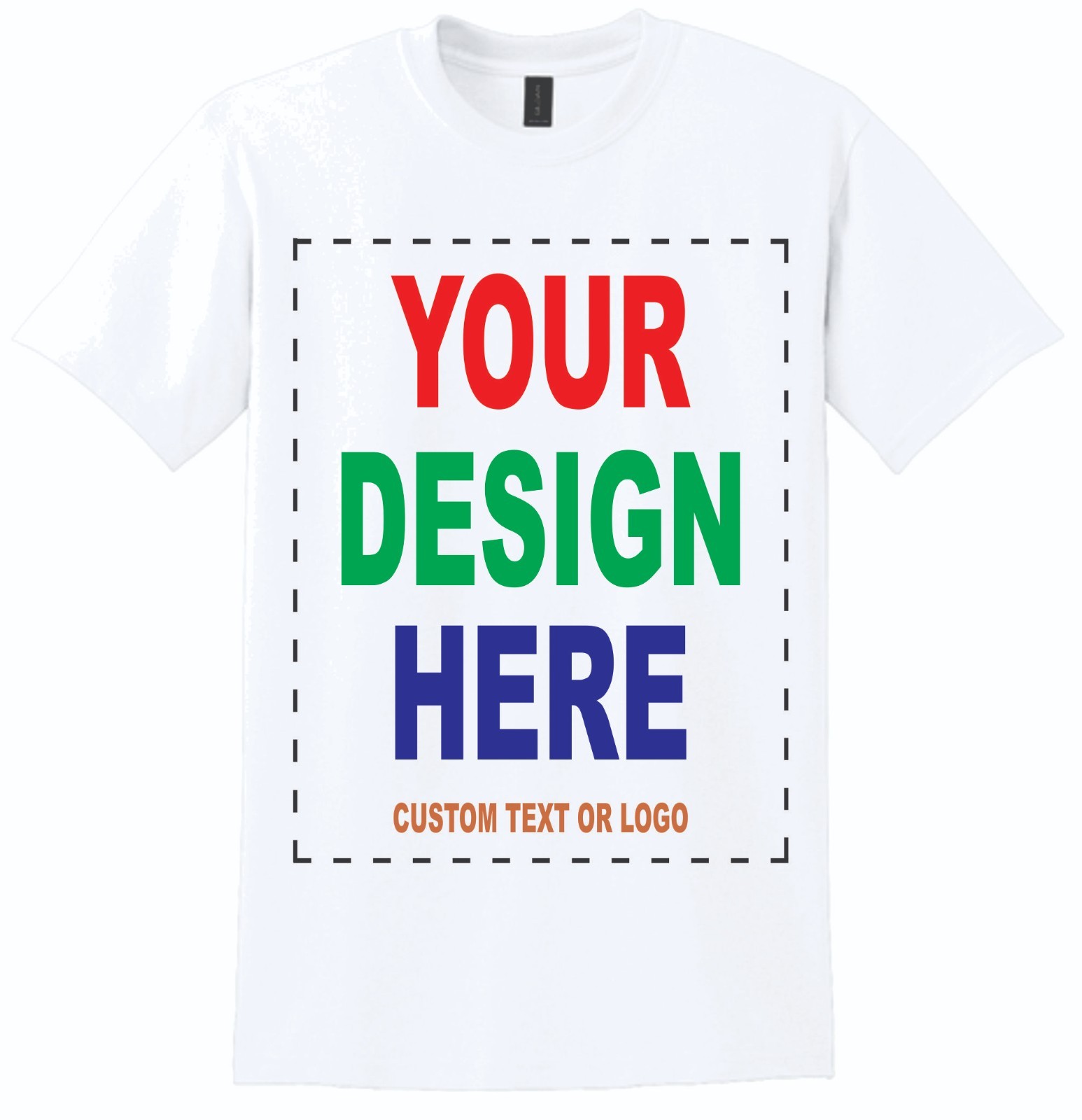 custom personalized print t-shirts White Gildan DryBlend® 50 Cotton/50 gallery