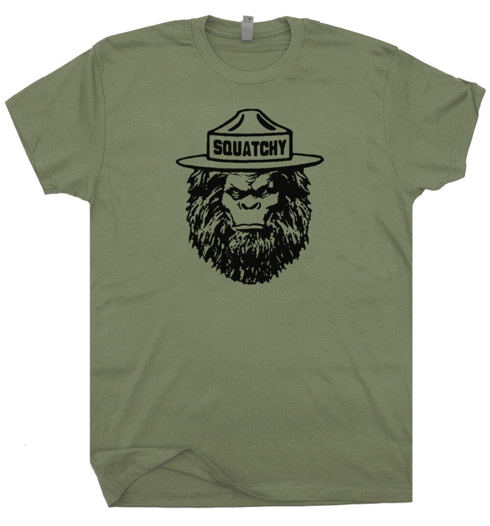 Sasquatch Smokey T Shirt The Bigfoot Bear Funny Camping Hiking Men Women Hiker gallery