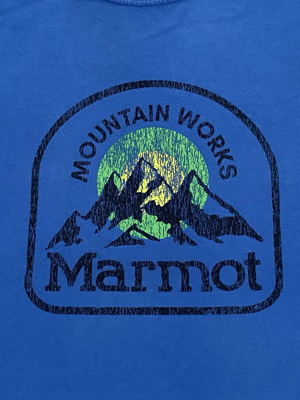 MARMOT ~ MOUNTAIN WORKS ~ Shirt Size: Mens Large ~ Organic Cotton ~ Royal Blue gallery
