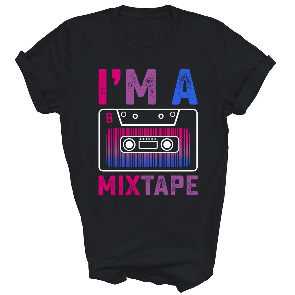 Bisexual Pride Flag Mixtape Gay Lesbian Lgbt Unisex Shirt Gift