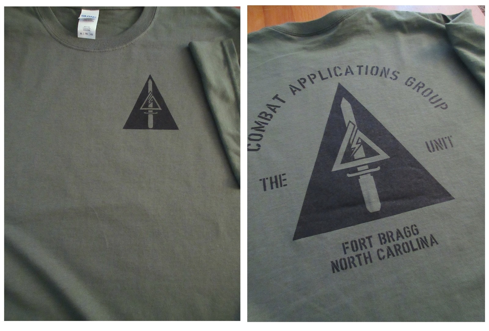 Delta Force CAB (1st SFOD-D) The Unit Silk-Screened T-Shirt Medium Military 6 oz