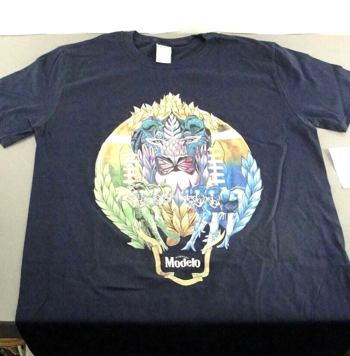 MODELO BEER COLORFUL T-SHIRT TSHIRT SIZE M/L/XL FOOTBALL GAME LION CAT HEAD NEW gallery