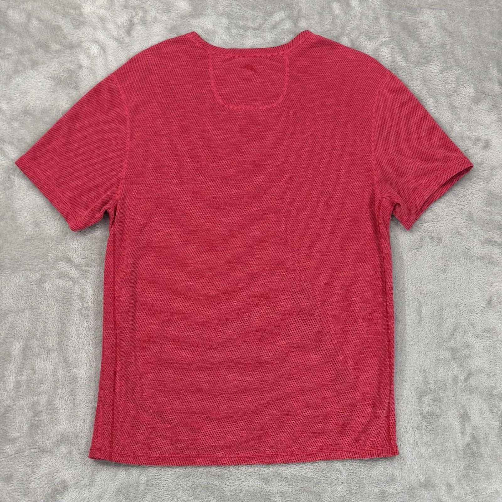 Tommy Bahama Mens T Shirt Large Red Islandzone Reversible Coolmax Tencel Modal gallery