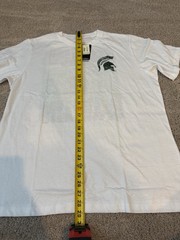 Michigan State University Spartans White T-Shirt Colosseum SIZE XL New NWT