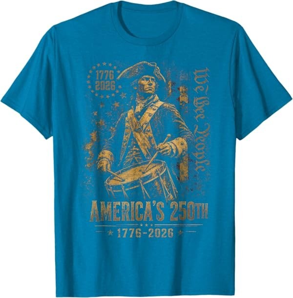 America's 250th Anniversary Revolutionary Soldiers Patriotic T-Shirt gallery