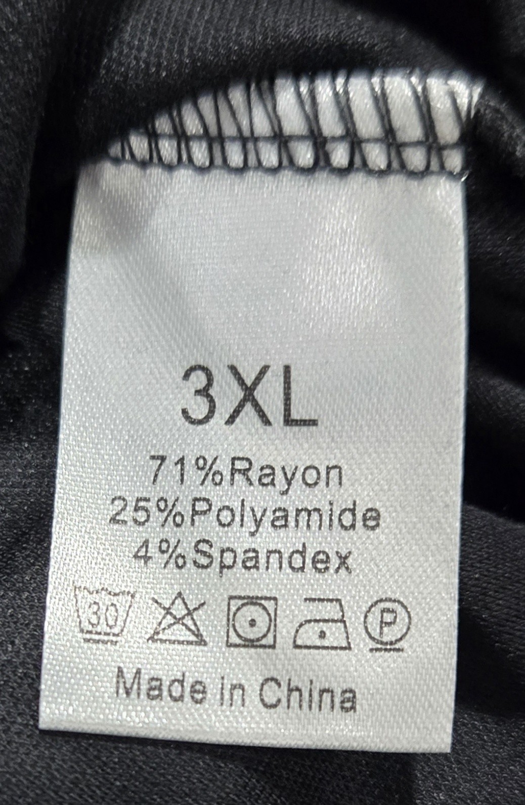 GENERIC UNI-SEX T-SHIRT 71% RAYON, 25% POLYAMIDE SIZE: MEN 3XL WOMEN 3XL - BLACK gallery