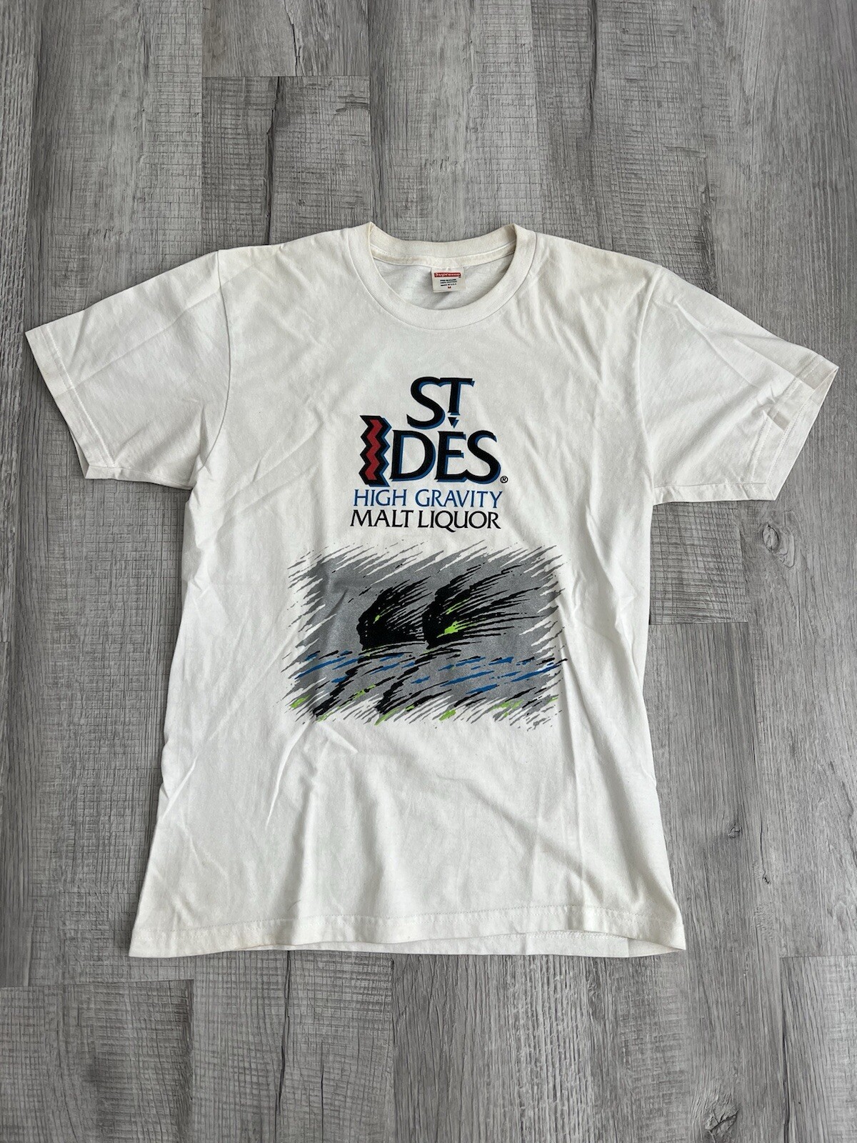 Supreme St Ides Malt Liquor T Shirt Size M Medium SS16 White Streetwear Beer Tee gallery