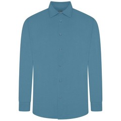 Men’s Formal Work Shirts Plain Casual Button Down Shirt Long Sleeve Classic Fit