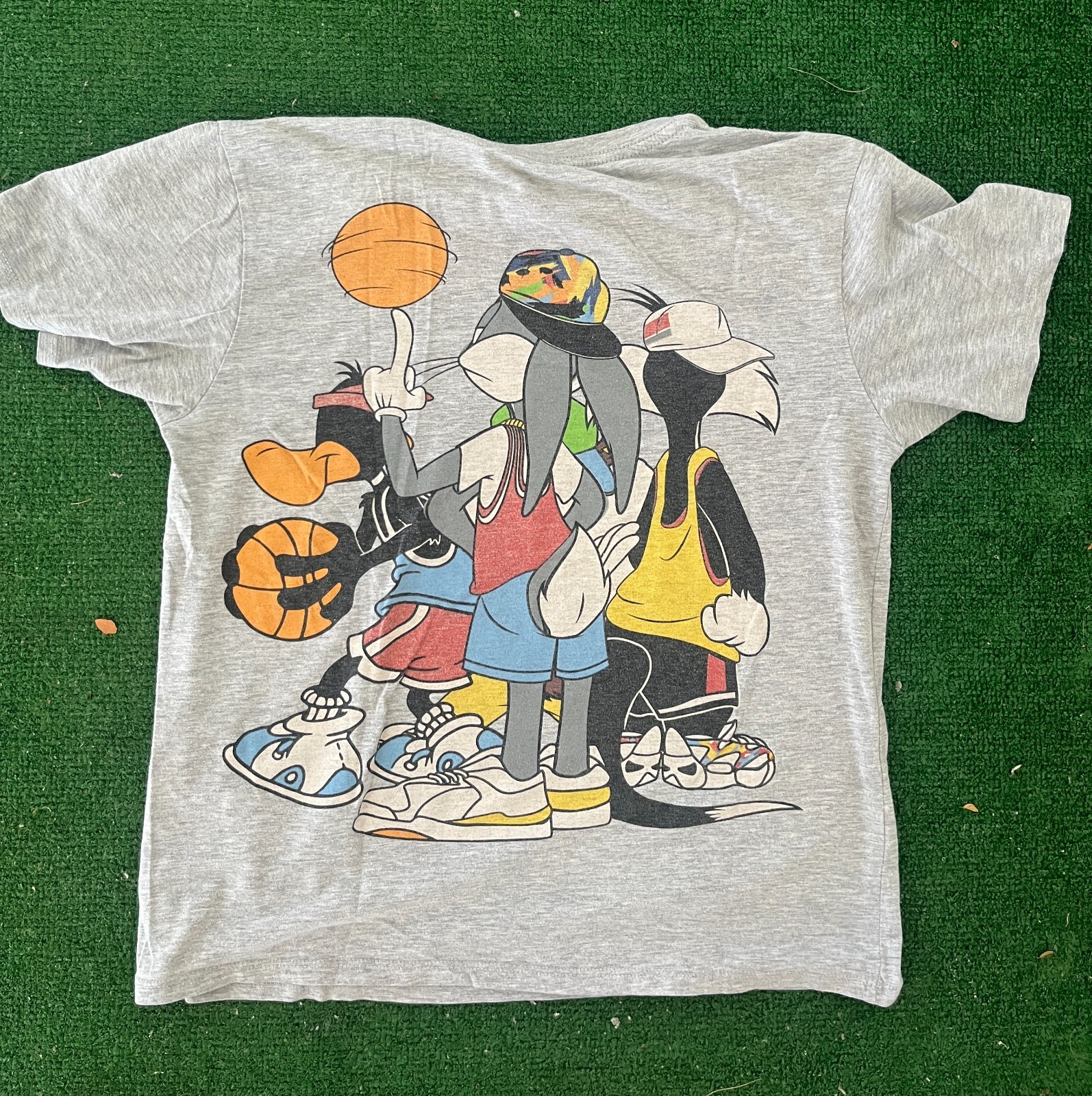 Vintage Looney Tunes squad t shirt 90s Size small gallery