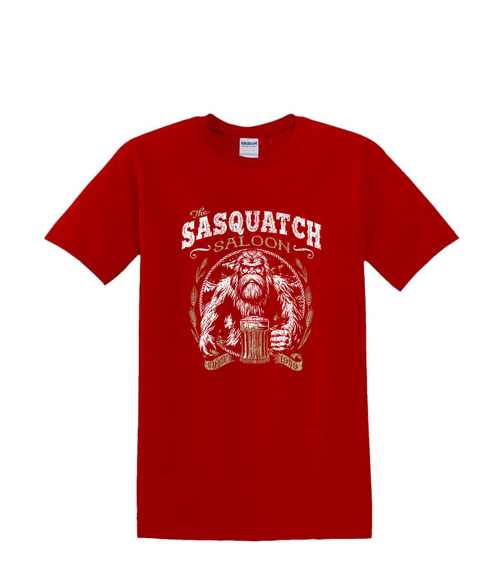 T-Shirt S to 2XL 3XL - SASQUATCH SALOON - BIGFOOT SASQUATCH FUNNY Adult gallery