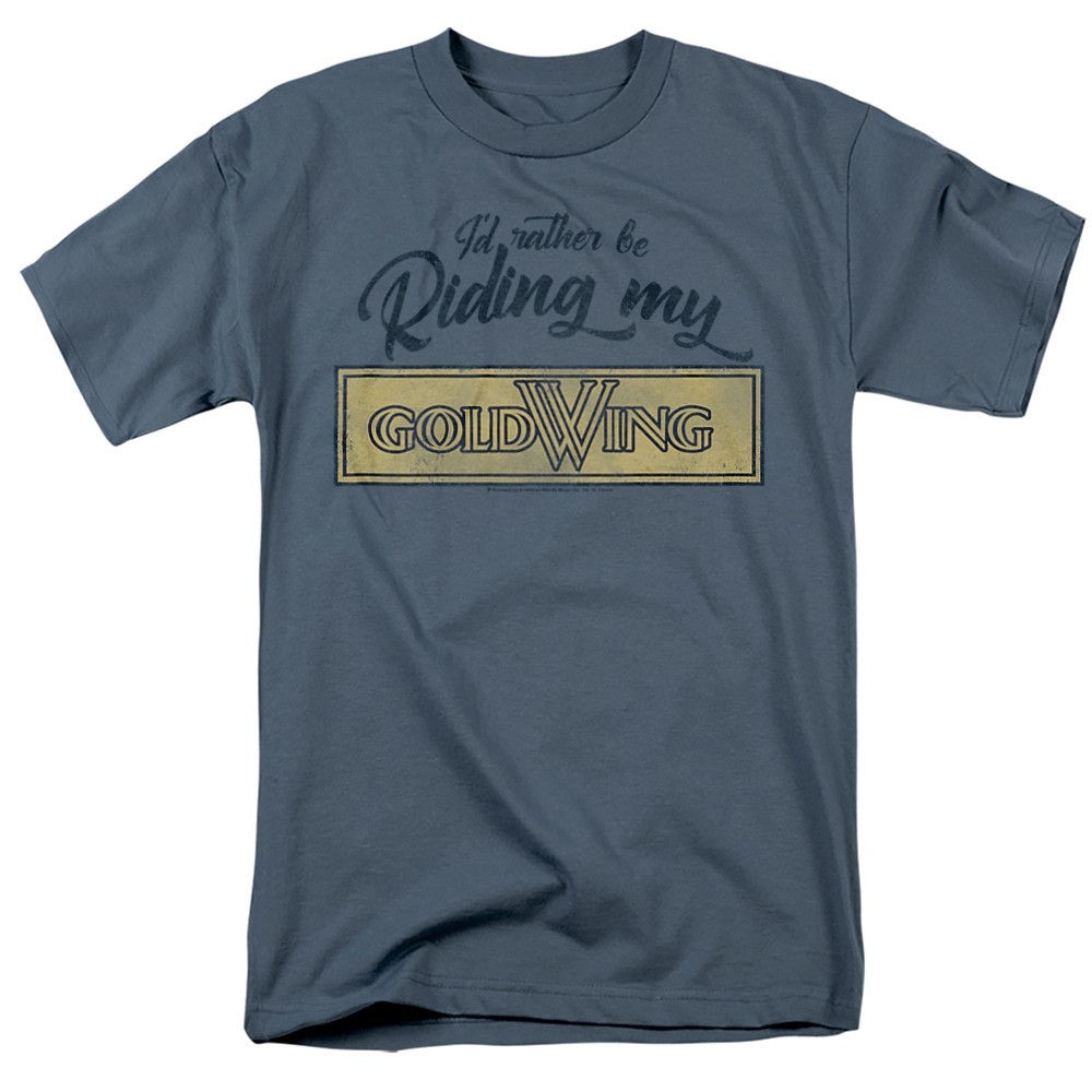 Honda Rather Be Riding My Gold Wing Licensed Adult T-Shirt