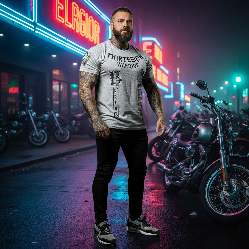 *HEADRUSH* (Heather Grey) ~Thirteenth Warrior~ Short Sleeve T-Shirts