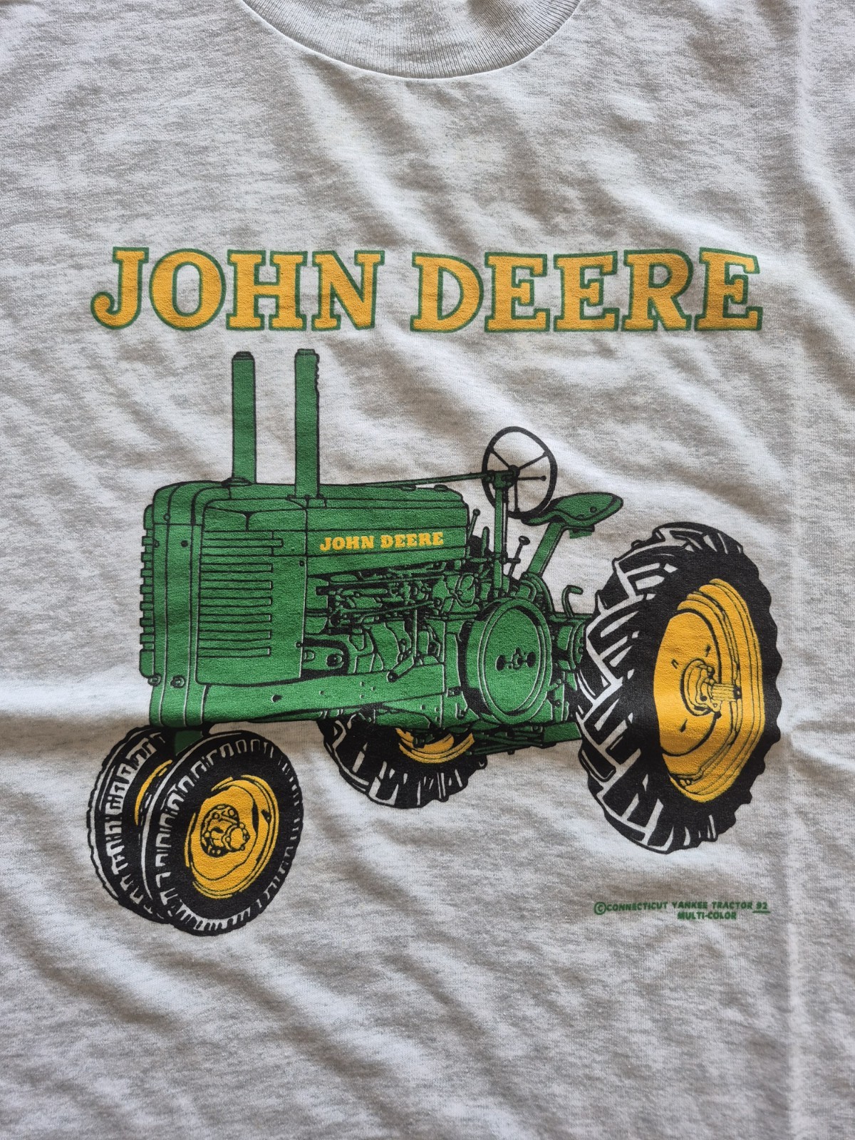 VTG John Deere General Purpose Antique Tractor T Shirt Gray LG New USA gallery