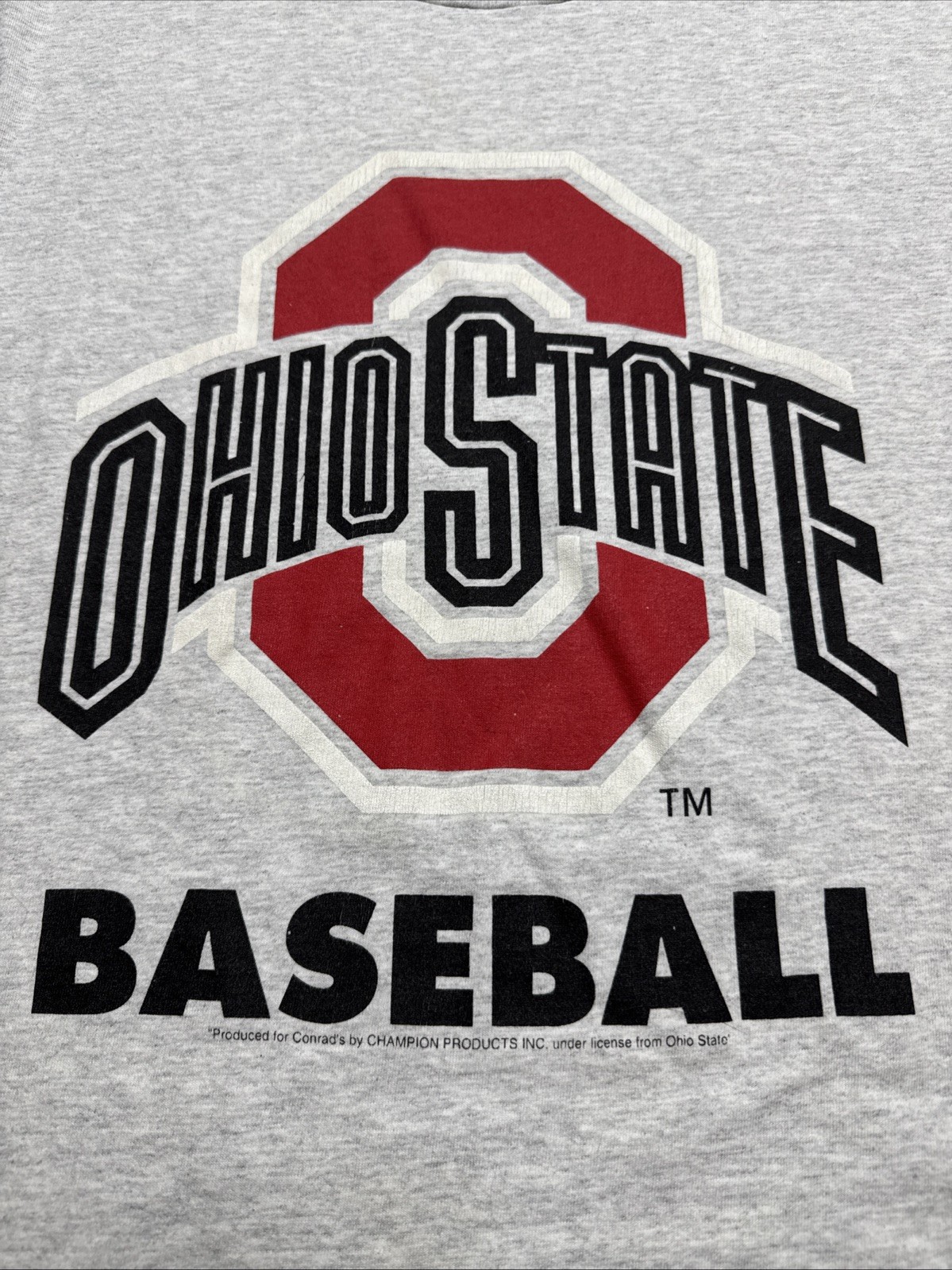 VINTAGE Champion Ohio State Buckeyes Baseball Shirt Sz Med Single Stitch 90s USA gallery