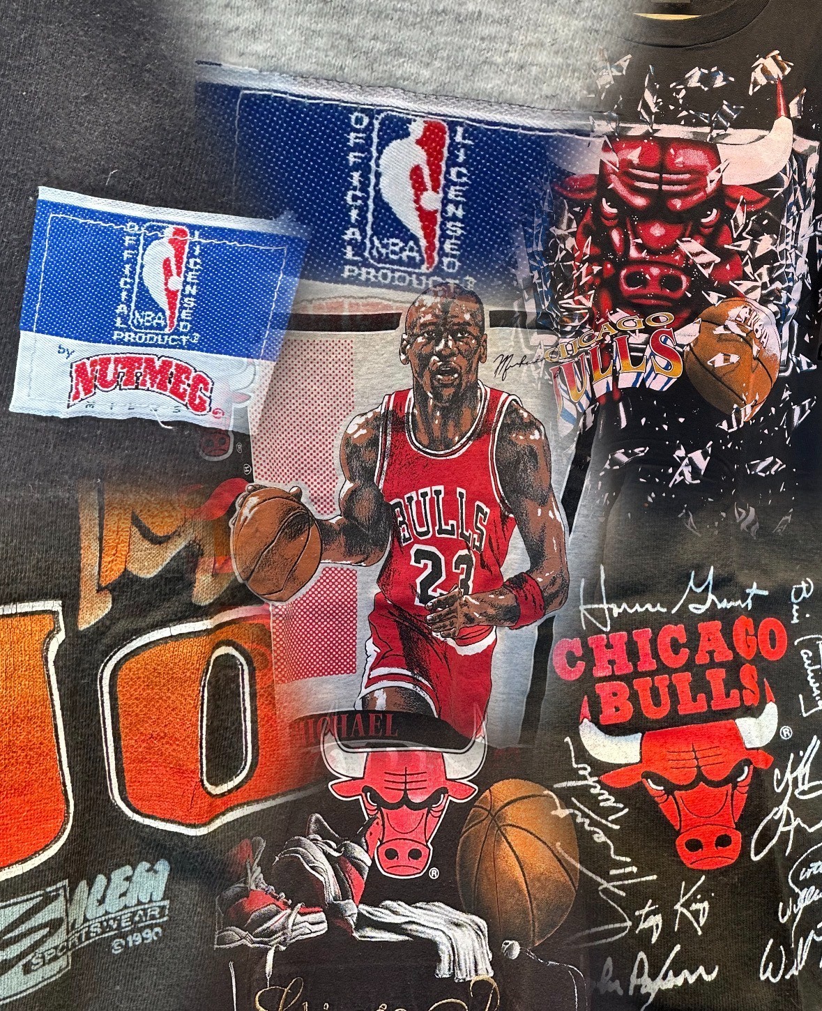 Vintage 90s Michael Jordan Bulls Shirt Lot Nutmeg Salem Starter Changes XL