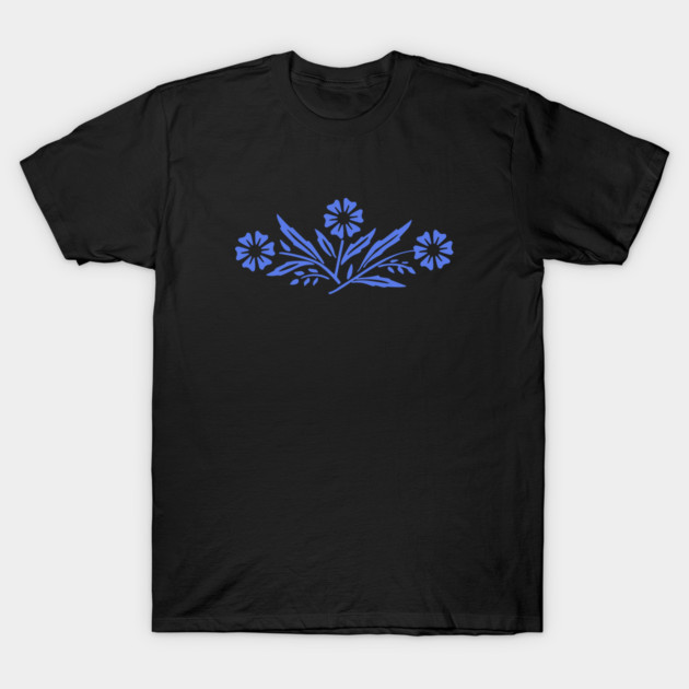 Cornflower Blue T-Shirt Vintage Pastel Aesthetic Blank Solid Plain Unisex Tee gallery