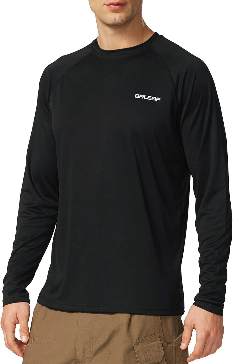 Men’s UPF 50+ Sun Protection Hoodie ?C Long Sleeve Rash Guard for Fishing Hiking