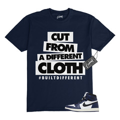 1 Midnight Navy Black White Sail Retro High OG T Shirt to Match CLOTH Jordan