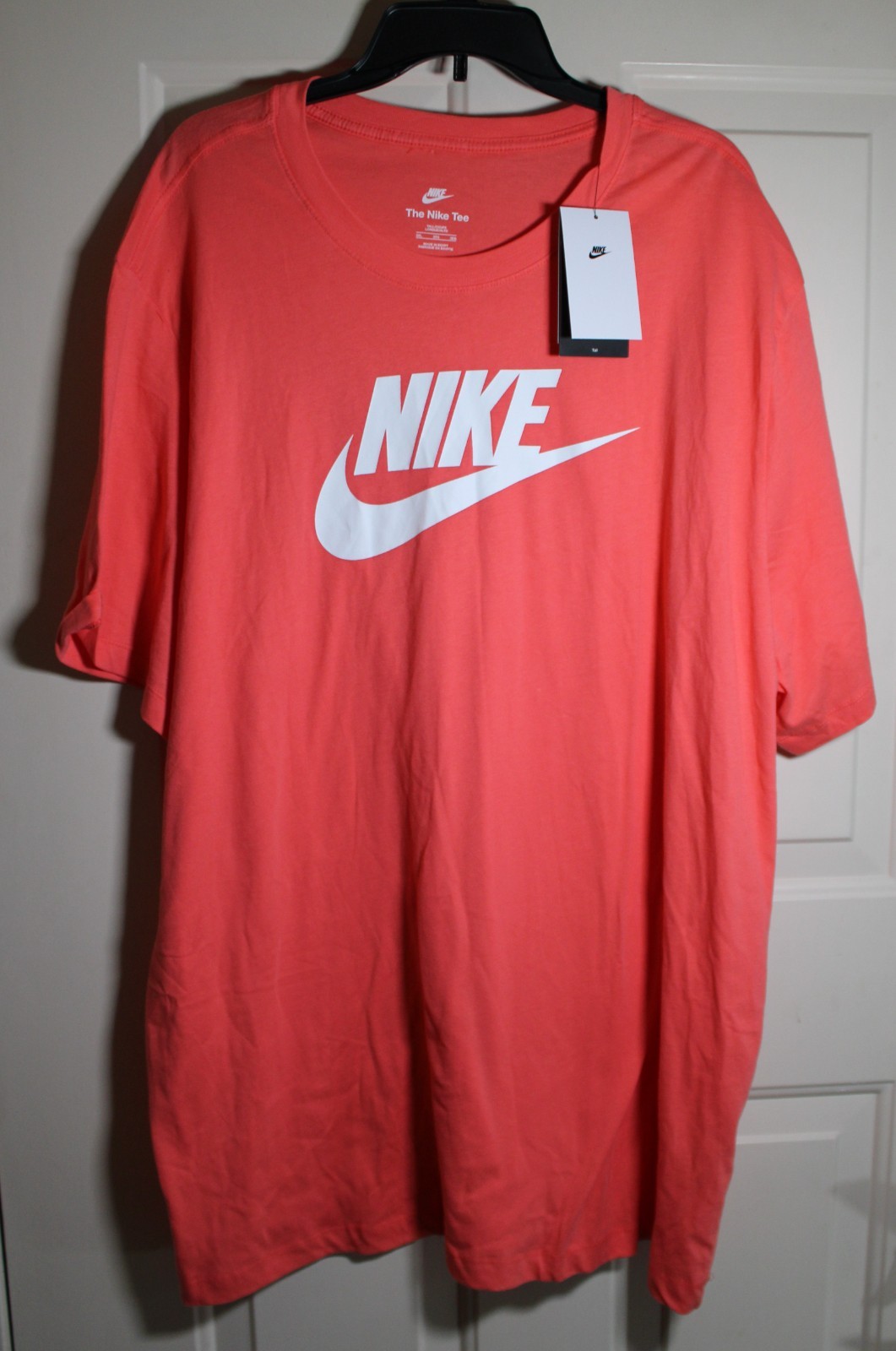 NWT Nike Sportswear Icon Futura Logo Men's 3XL TALL 3XLT T-shirt Magic Ember gallery