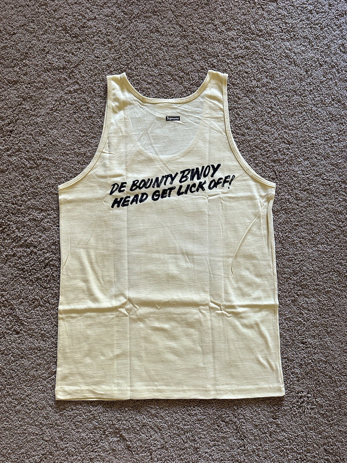 Size M - Supreme Barrington Levy Jah Life Bounty Hunter Tank Top Yellow SS16 New gallery