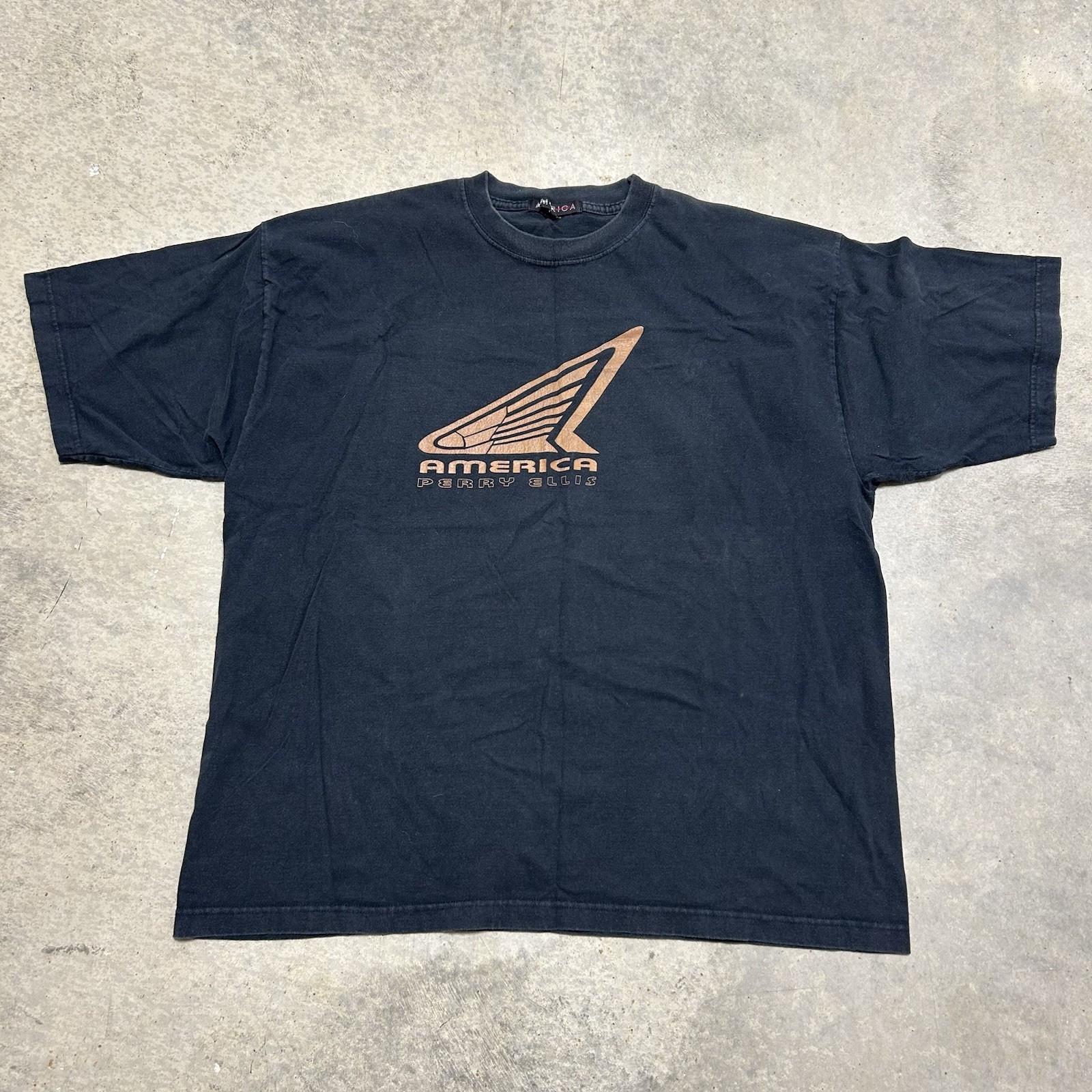 Vintage Y2K America Perry Ellis T-Shirt Black No Size gallery