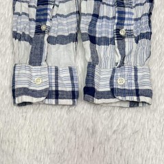 Ralph Lauren Linen Madras Check Long Sleeve Shirt with Pony Embroidery Blue/Whi