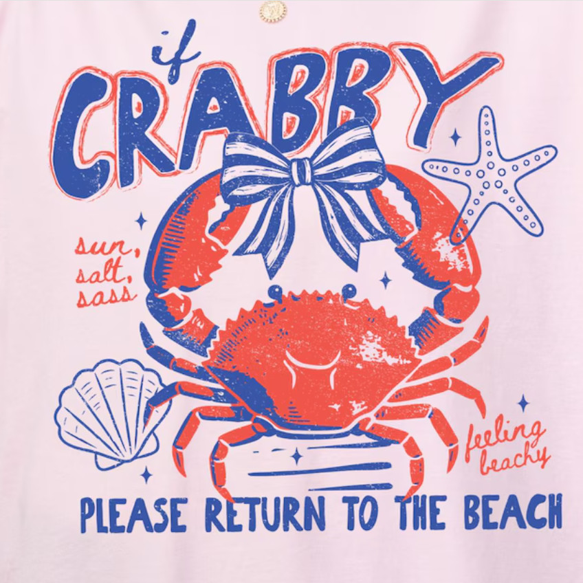 Funny Crabby Beach T Shirt Coastal Ocean Lover Summer Salty Tee Gift Idea gallery