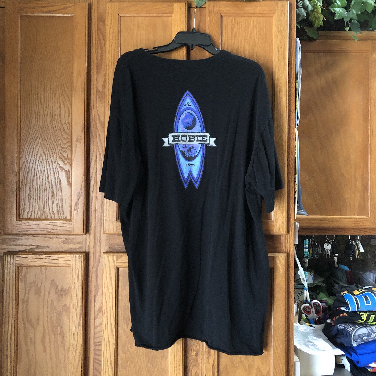 Vintage Hobie Surf T-Shirt Crew Neck Graphic Short Sleeve Cotton Men’s 3XLT gallery