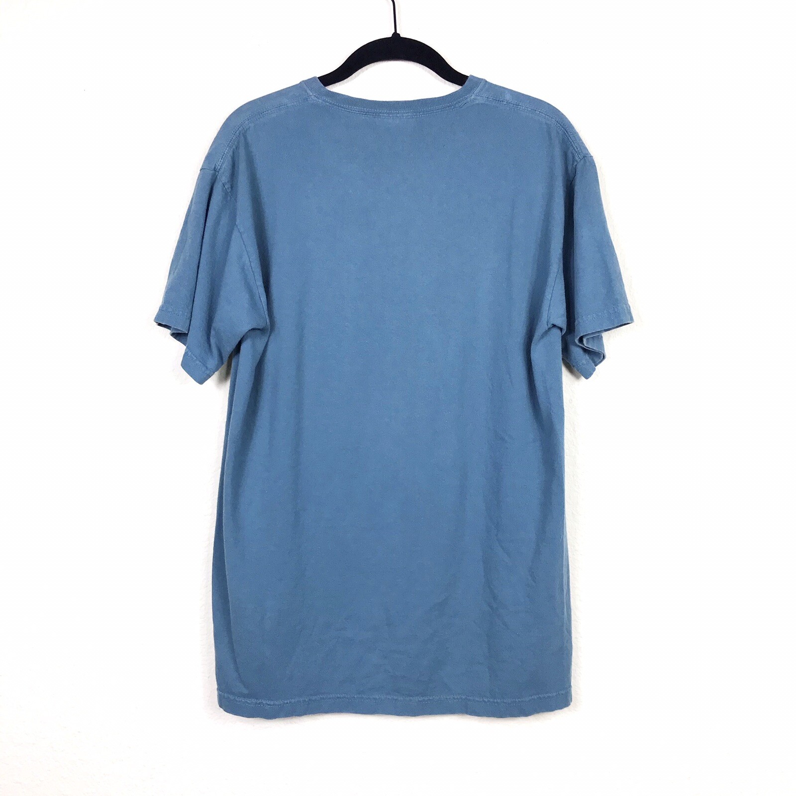 Comfort Colors Gangsta Wrappa Men's T-Shirt Sz M Teal Shiny Red Letters Crewneck gallery